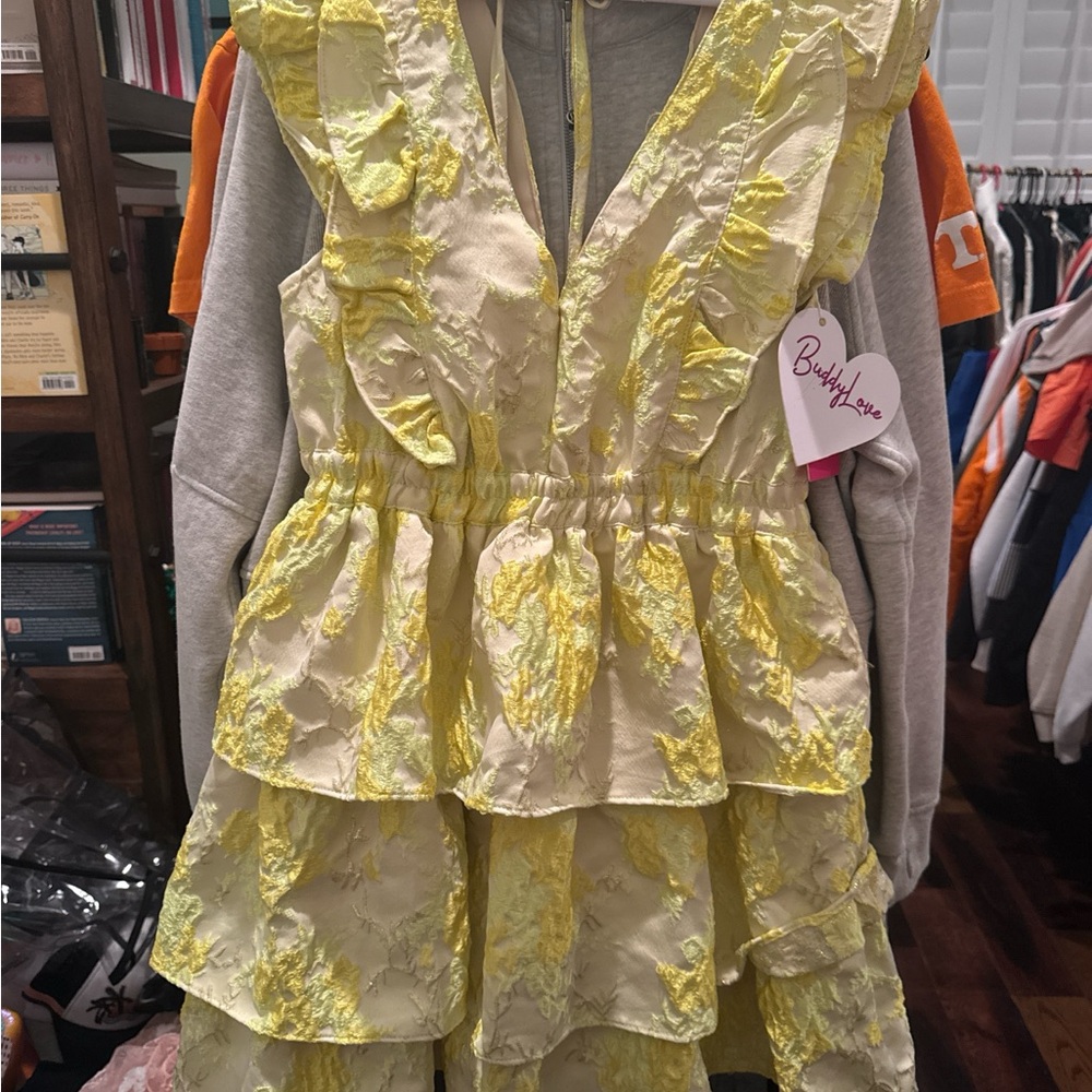 Buddy Love Sunny Yellow Ruffled Dress